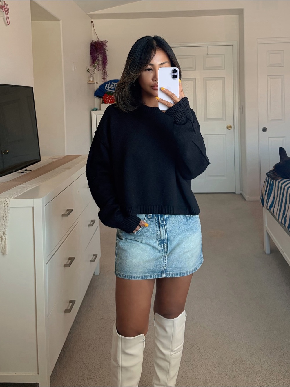 Good American - Cozy Knit Crew Neck